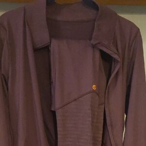 Women's Purple Open-Front Jacket With Matching Leggings